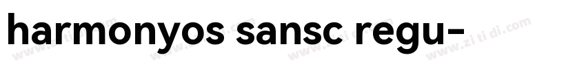 harmonyos sansc regu字体转换